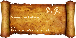Vass Galatea névjegykártya